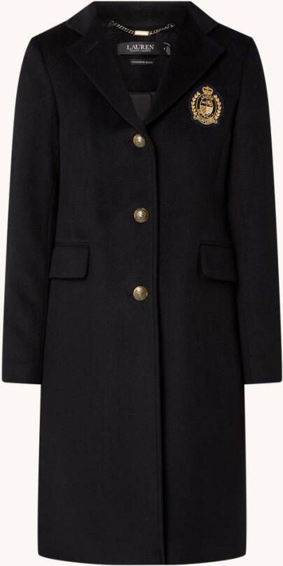 Ralph Lauren Mantel in kasjmierblend met logoborduring