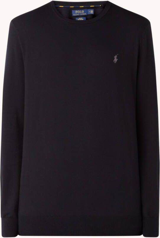 Polo Ralph Lauren Trui PULL COL ROND AJUSTE EN COTON PIMA LOGO PONY PLAYER
