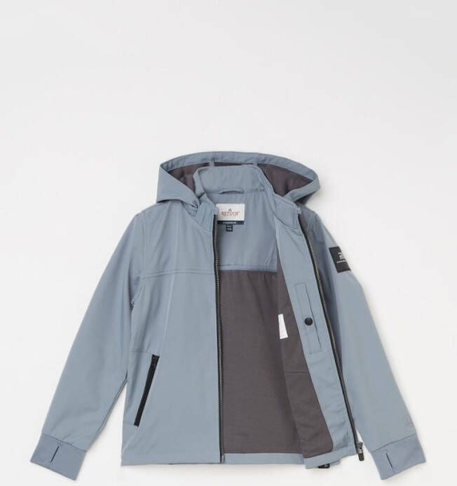 Retour Jeans Cedric softshell jack met afneembare capuchon en ritszakken