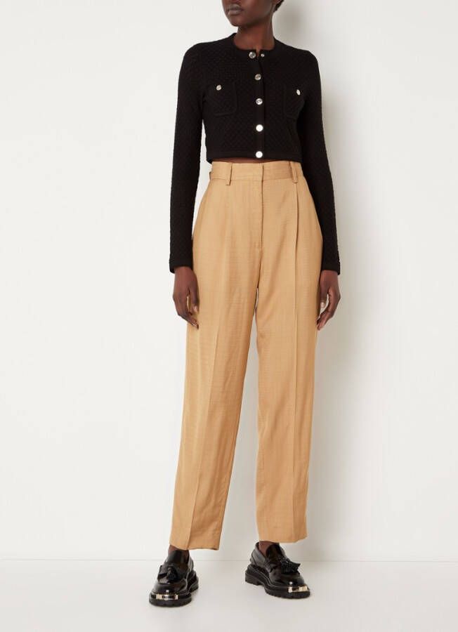 sandro Auvent vest met structuur en opgestikte zakken