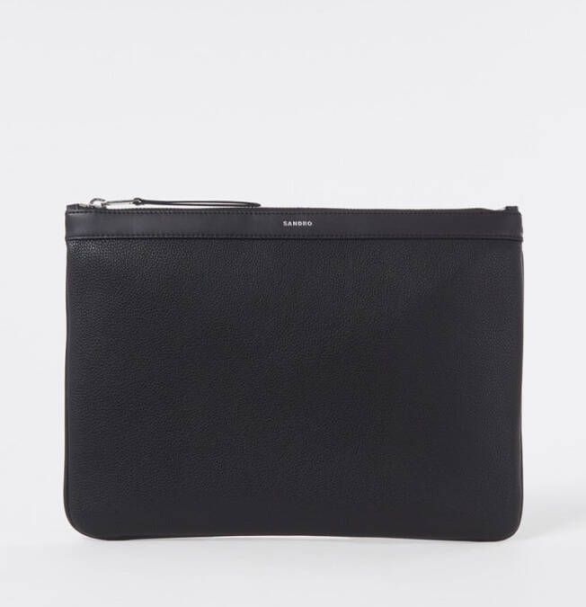 sandro Clutch met leren details