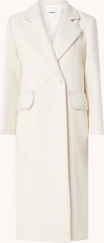 sandro Double breasted mantel in wolblend