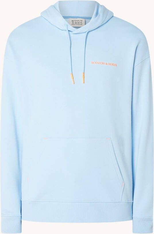 Scotch & Soda Hoodie van biologisch katoen met logo unisex