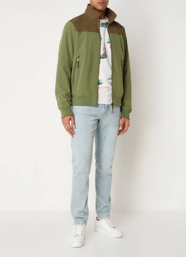 Scotch & Soda Winterjack multi hooded colourblock jacket 172681/0218