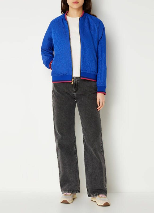 Scotch & Soda Reversible gewatteerd bomberjack met print