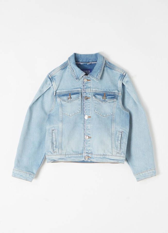 Scotch & Soda Spijkerjas van biologisch katoen met borstzakken en borduring