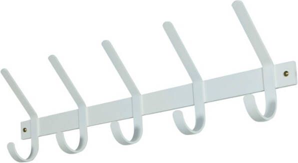 Spinder Design Dexter Kapstok met 5 Haken Wit