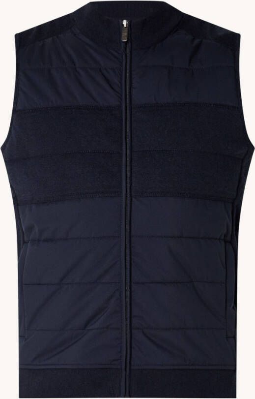 State of Art Gewatteerd gilet met steekzakken