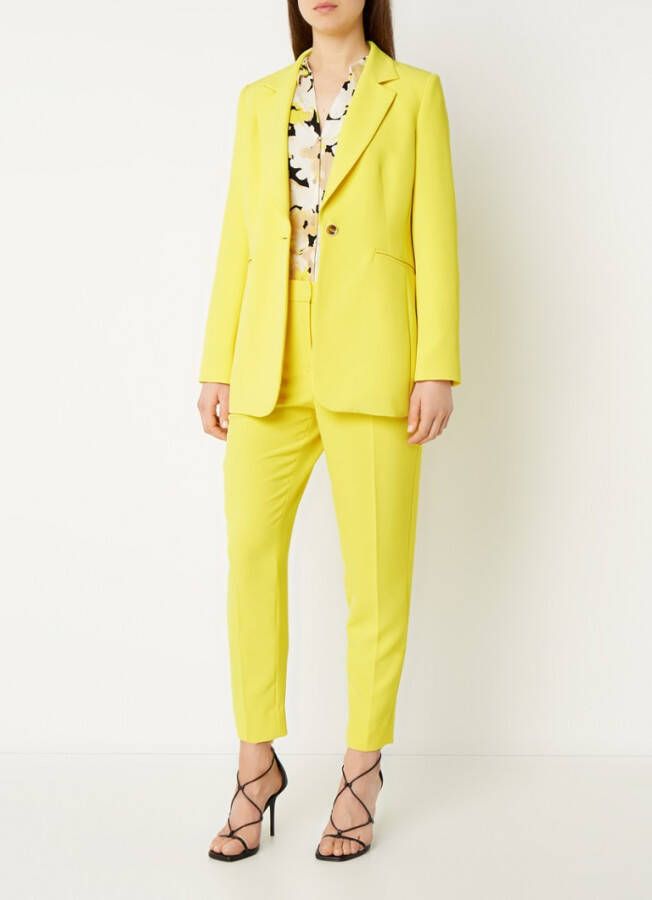 Taifun Blazer met paspelzakken en schoudervulling