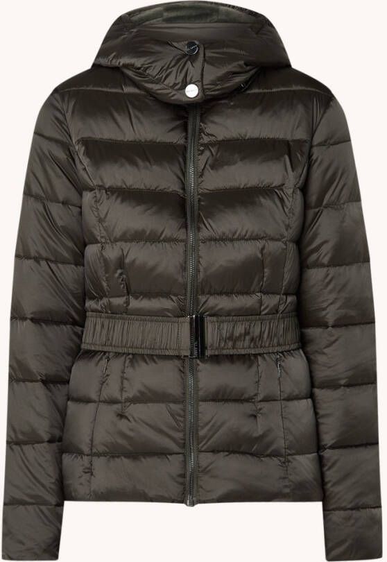 Ted Baker Abbiiee gewatteerd jack met afneembare capuchon en ceintuur