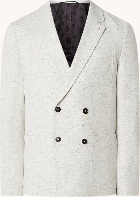 Ted Baker Aclare slim fit double breasted colbert in wolblend met borstzak