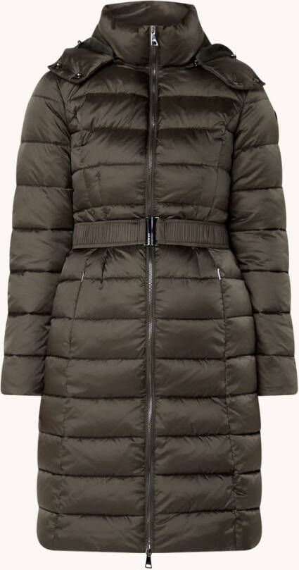 Ted Baker Alicee longline puffer jas met afneembare capuchon