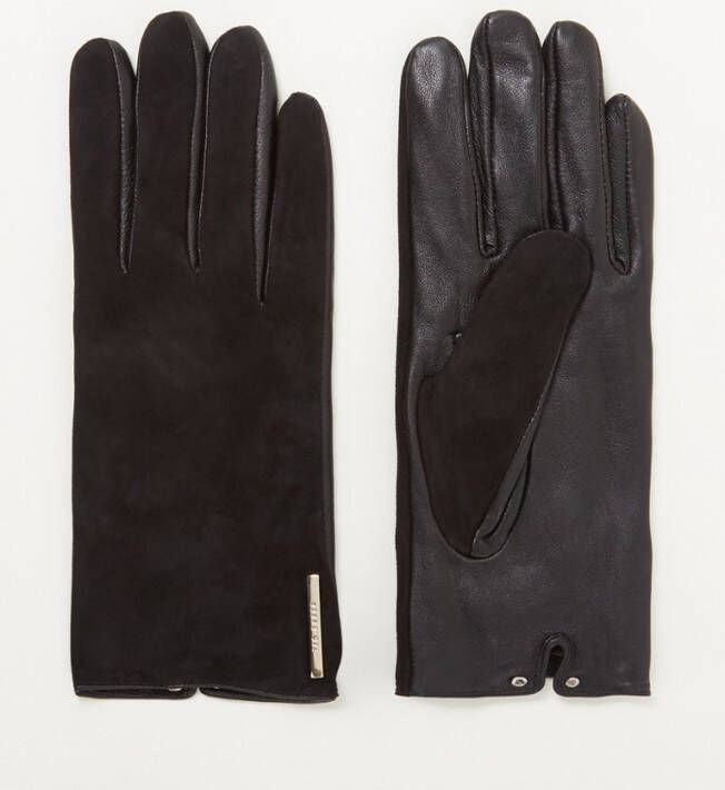 Ted Baker Arlett handschoenen van leer met suè, de details