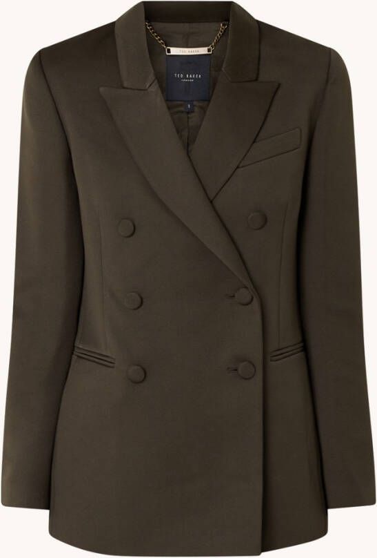 Ted Baker Seraph double breasted blazer met paspelzakken