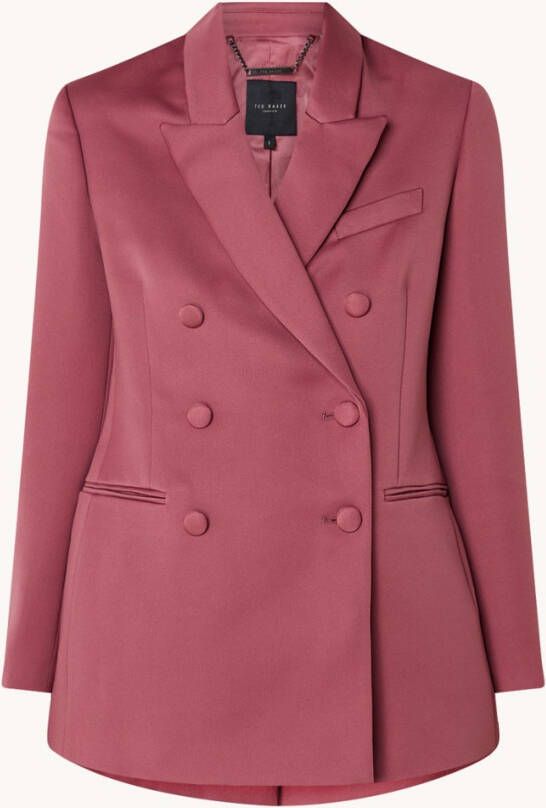 Ted Baker Seraph double breasted blazer met paspelzakken