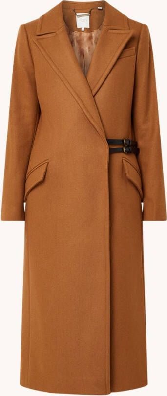 Ted Baker Frejia mantel in wolblend met afneembare gespdetail