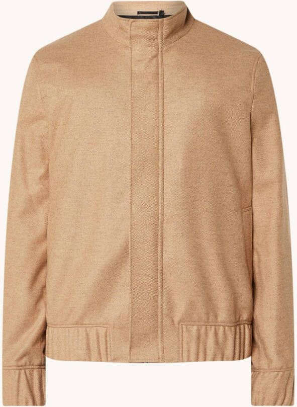 Ted Baker Gallan bomberjack in wolblend met steekzakken