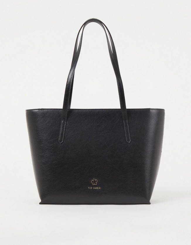 Ted Baker Jorjina Flower Eyelet Small Shopper Black , Zwart, Dames