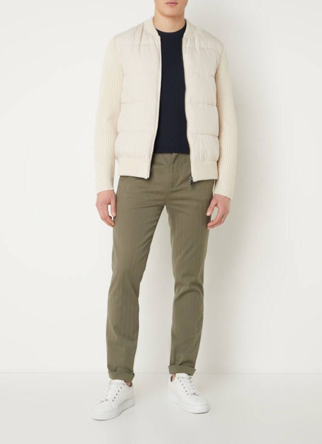 Ted Baker Spores gewatteerd jack in wolblend met steekzakken