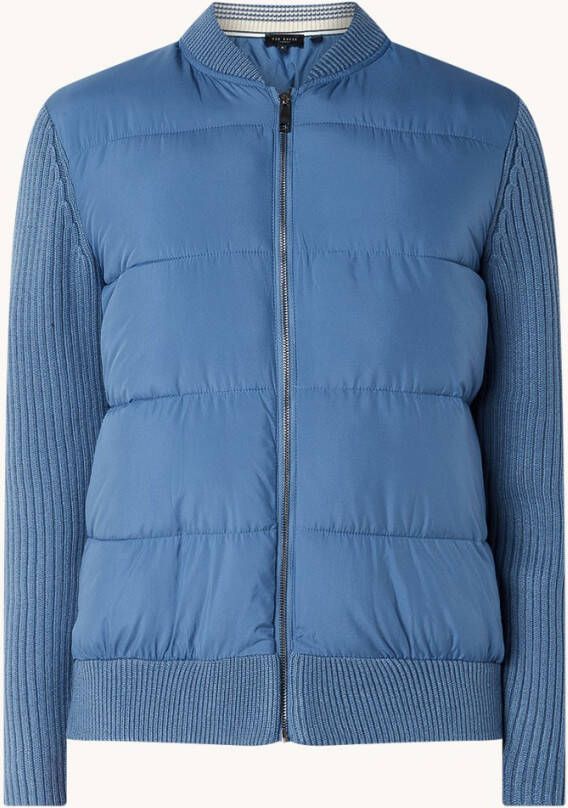 Ted Baker Spores gewatteerd jack in wolblend met steekzakken