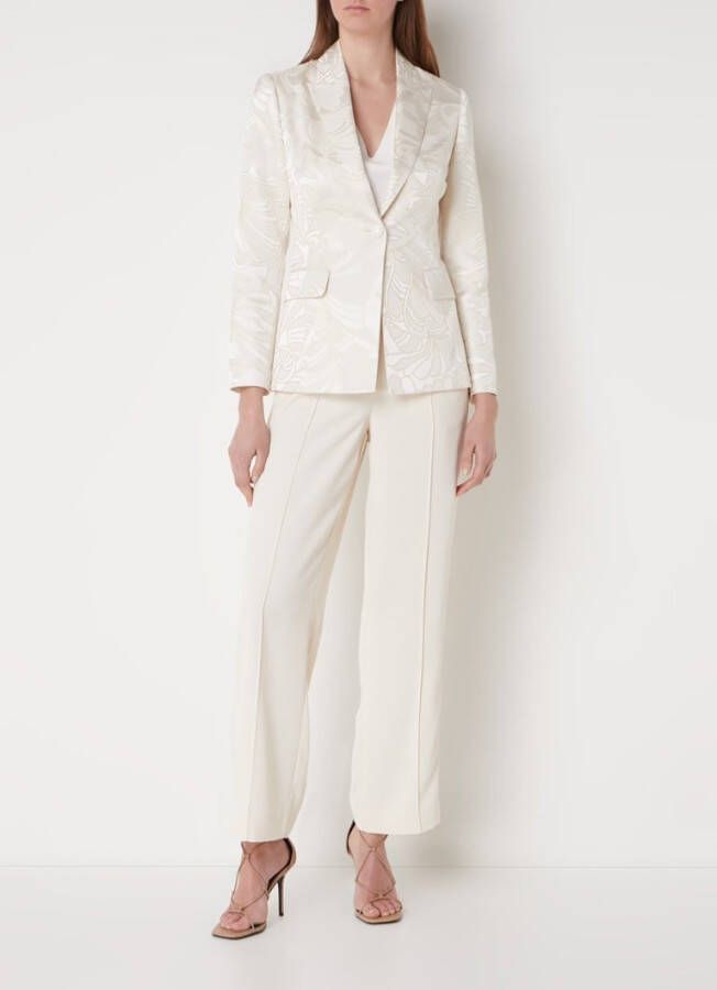Ted Baker Majia single breasted blazer van satijn met jacquard dessin