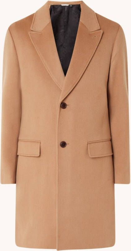 Ted Baker Mantel in wolblend met klepzakken