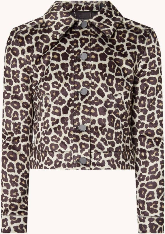 Ted Baker Pelham cropped jack met panterprint