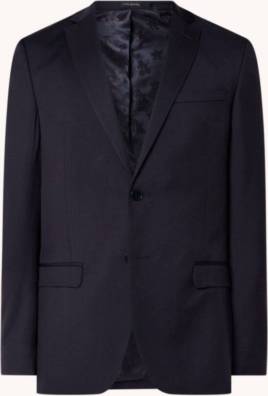 Ted Baker Plain slim fit colbert in wolblend met klepzakken