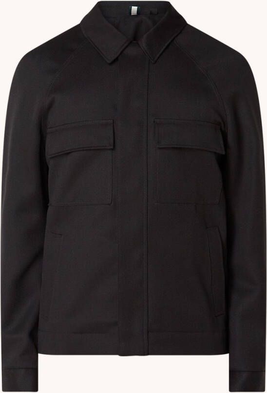 Ted Baker Filty jack van wol met borstzakken