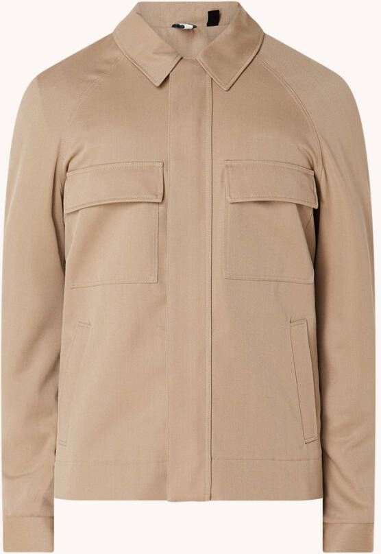 Ted Baker Finn jack van wol met borstzakken