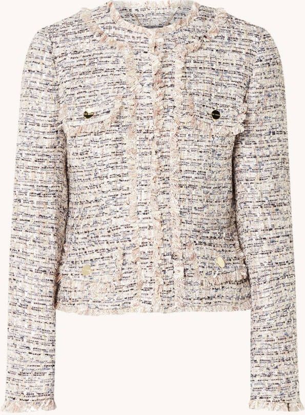 Ted Baker Renata cropped blazer van bouclé, met pailetten en sierknopen