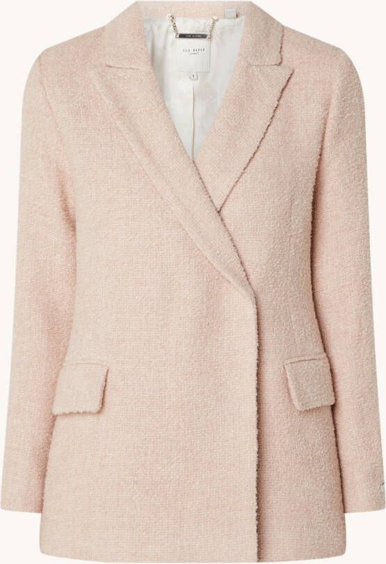 Ted Baker Robinet double breasted jack in wolblend met klepzakken