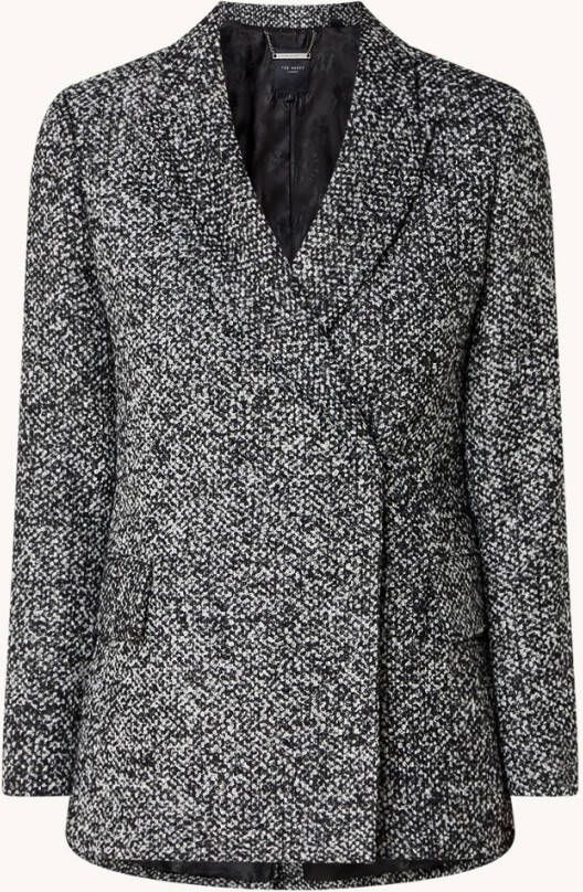 Ted Baker Robinet double breasted jack in wolblend met klepzakken