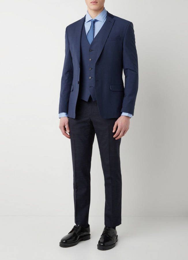 Ted Baker Sinjjs slim fit colbert in wolblend met klepzakken