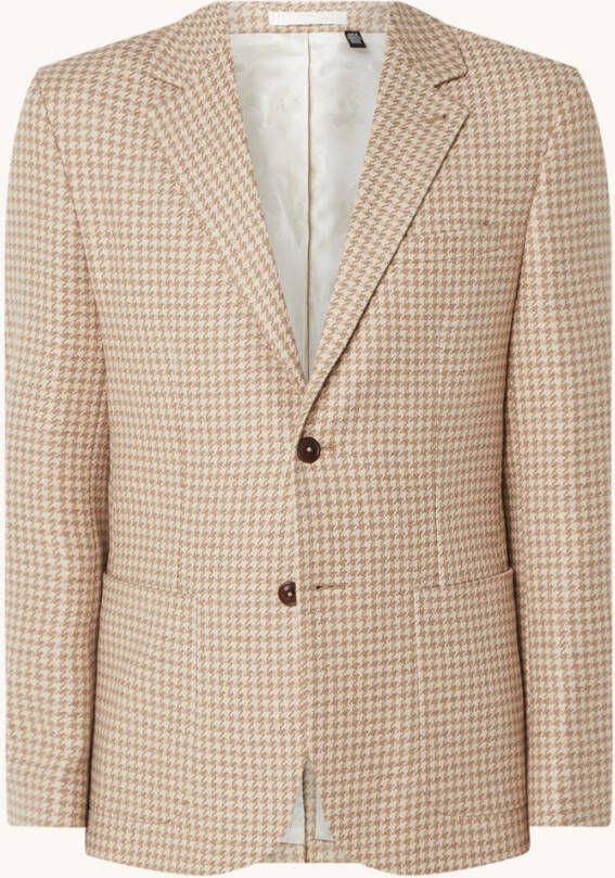 Ted Baker Daars slim fit blazer in wolblend met pied de poule dessin