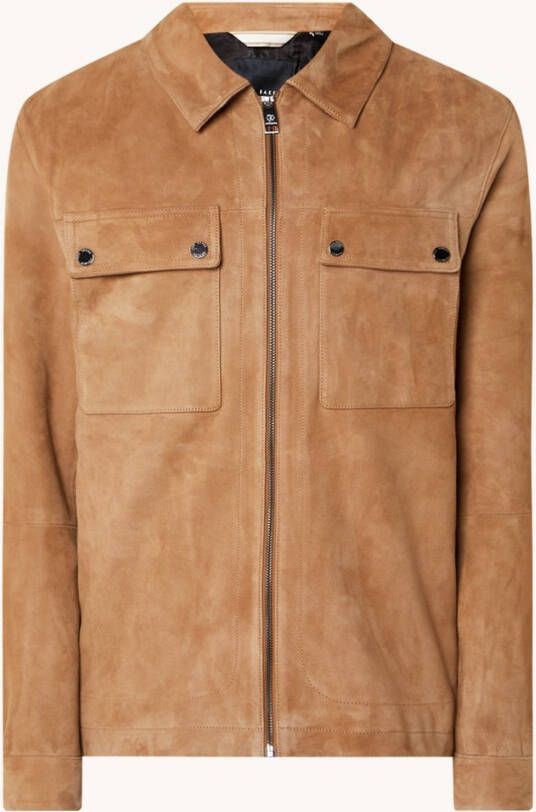 Ted Baker Thierry jack van geitensuè, de met steek en borstzakken