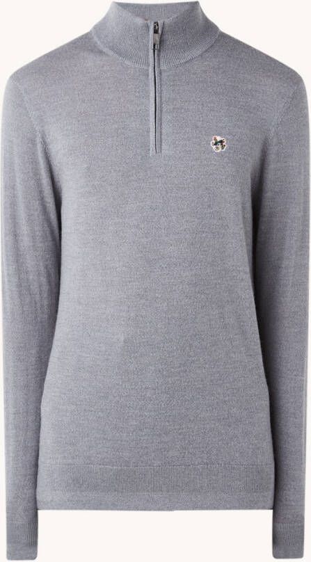 Ted Baker Tooting fijngebreide pullover van wol met halve rits