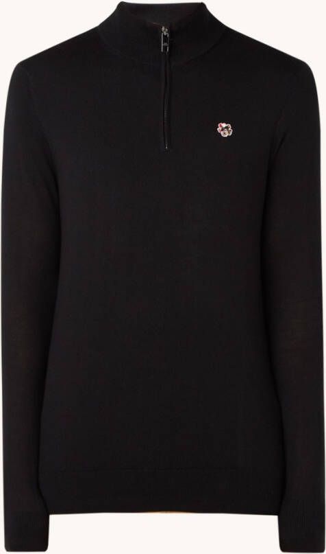 Ted Baker Tooting fijngebreide pullover van wol met halve rits