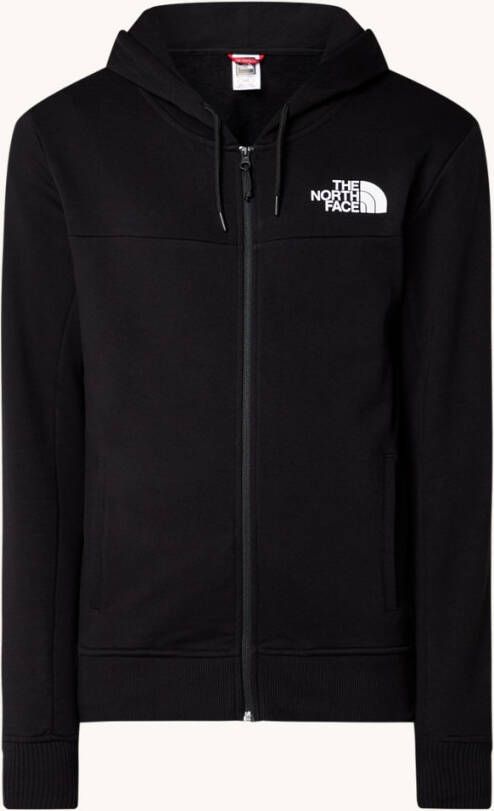 The North Face Sweatvest met capuchon en logoprint