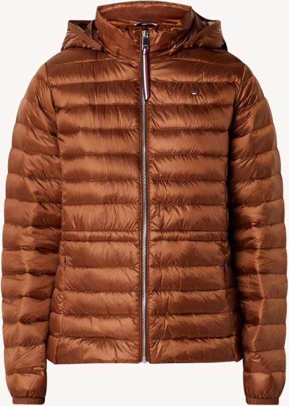 Tommy Hilfiger Gewatteerd pufferjack met donsvulling en afneembare capuchon