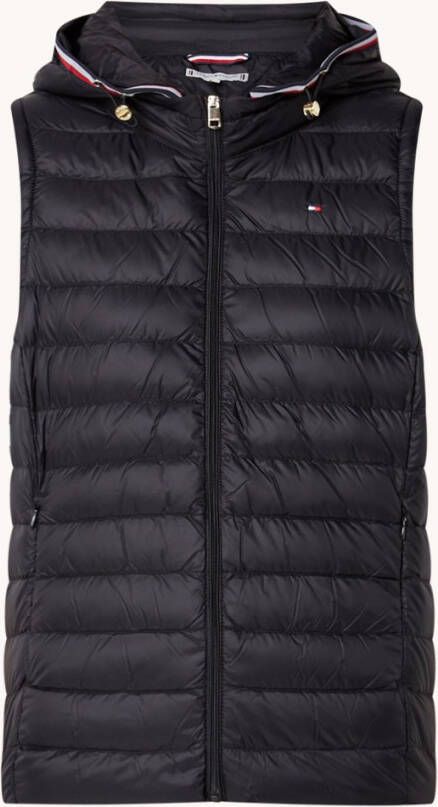 Tommy Hilfiger Gewatteerde bodywarmer met donsvulling en ritszakken