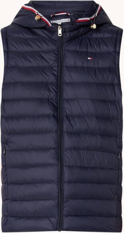 Tommy Hilfiger Gewatteerde bodywarmer met donsvulling en ritszakken