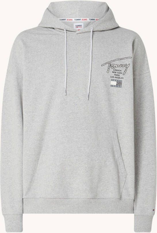Tommy Hilfiger Relaxed Terry hoodie met logo en backprint
