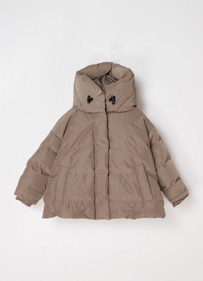 Airforce Ivy gewatteerde puffer jack met teddy details