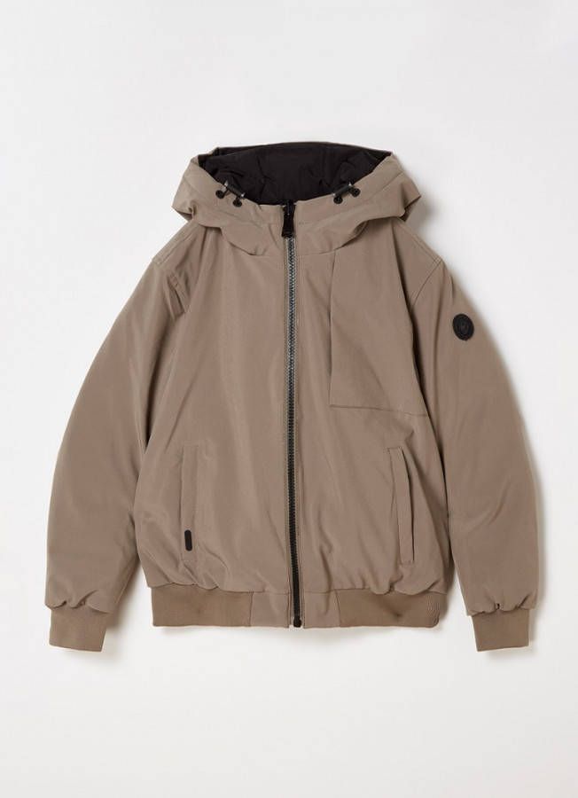 Airforce Reversible gewatteerde jas met capuchon