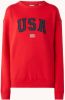 America Today sweater met tekst rood/zwart online kopen