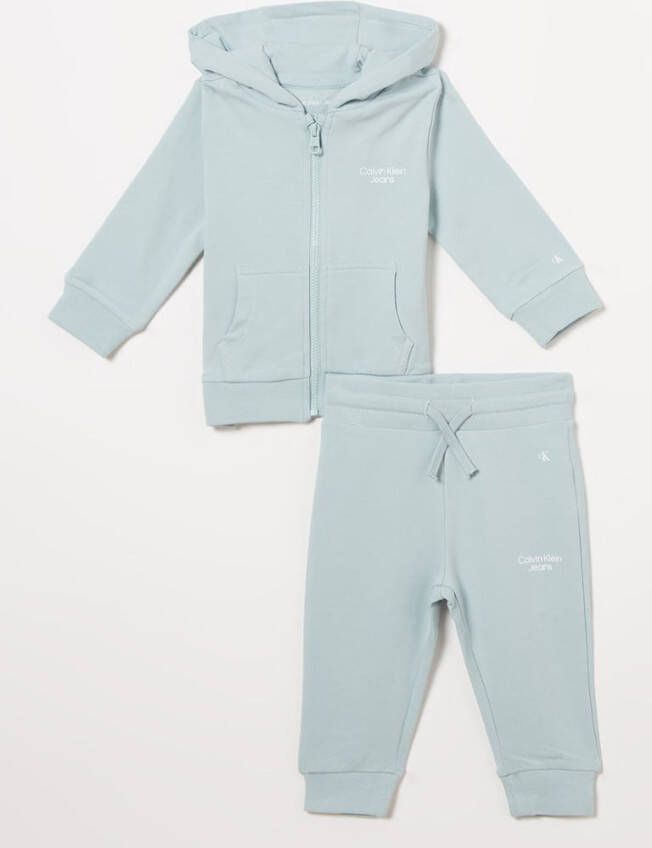 Calvin Klein Babyset met sweatvest en joggingbroek 2 delig