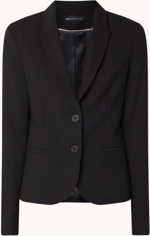 Expresso Blazer met paspelzakken en schoudervulling