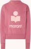 Isabel Marant &#xC9, toile Moby sweater met flock logoprint en opstaande kraag online kopen
