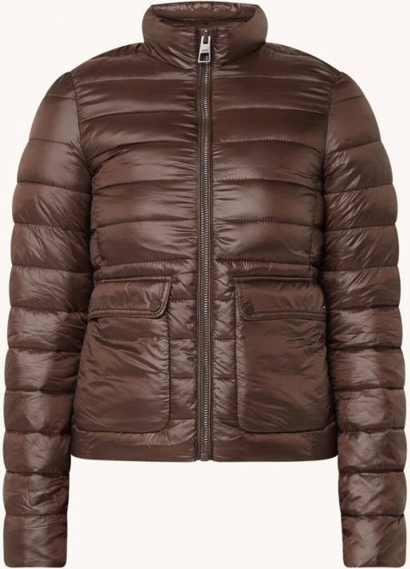 Mango Blandipo gewatteerde puffer met opgestikte zakken